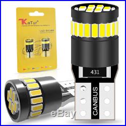 T10 Car Bulbs Led Error Free Canbus Xenon White W5w 501 Side Light Bulb 12v 2x