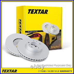 Textar PRO Front Brake Discs Coated Vented For Renault Grand Scenic MK3 1.2 TCe