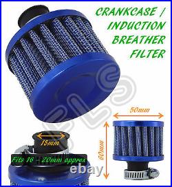 UNIVERSAL OIL MINI BREATHER AIR FILTER-FUEL CRANKCASE ENGINE CAR-BLUERenault 1
