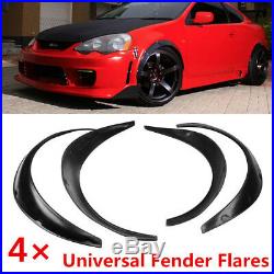 Universal 4pcs JDM Fender Wheel Arches Flare extension flares wide Polyurethane