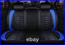 Universal Full Set Leather 6D Surrounded Seat Cover Cushions Fit For 5-Seat Cars
