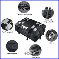 Waterproof Car Roof Top Rack Bag Travel Luggage Bag Storage Cargo Carrier Black