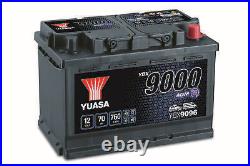 Yuasa YBX9096AGM Start Stop Plus Battery 3 Year Warranty